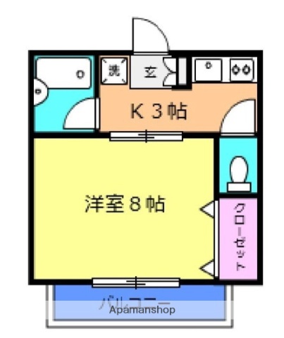 東急田園都市線 梶が谷駅 徒歩11分 2階建 築35年の間取り写真