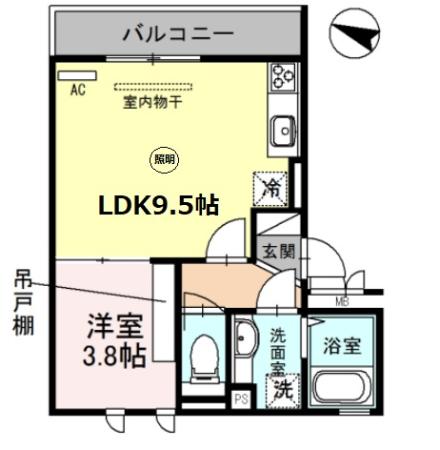 エムズ パリオの間取り写真
