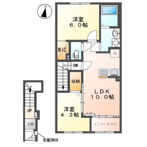 小田原市酒匂 アパートII期工事の間取り写真