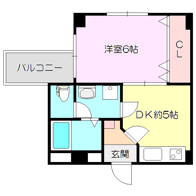 ＪＲ東海道本線 新大阪駅 徒歩3分 7階建 築49年の間取り写真