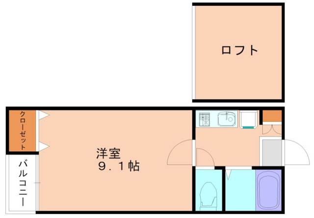 サンヒルズ赤間Iの間取り写真