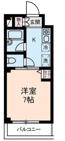 都営新宿線 菊川駅 徒歩8分 3階建 築30年の間取り写真