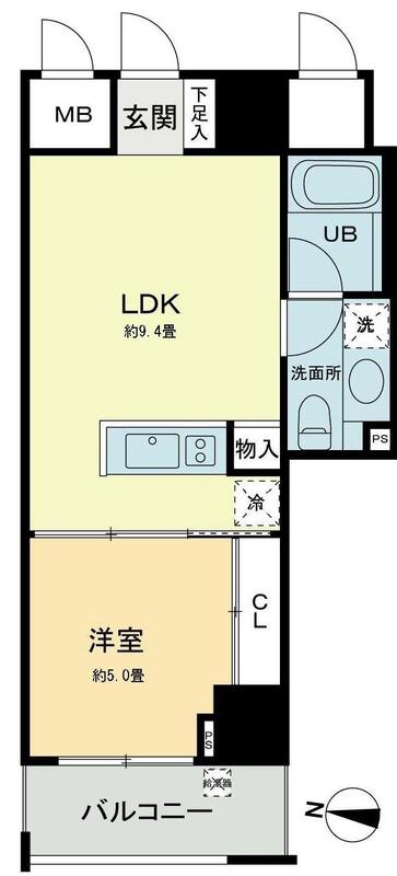 都営三田線 水道橋駅 徒歩4分 14階建 築20年の間取り写真