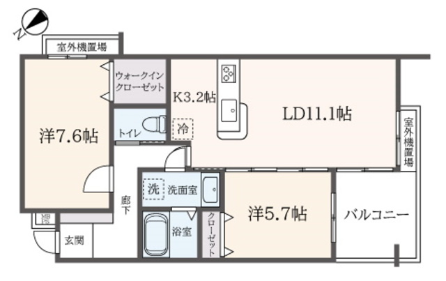 相鉄本線 二俣川駅 徒歩21分 3階建 築24年の間取り写真