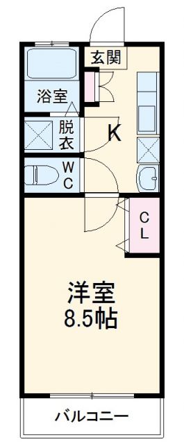 コンフォート高崎の間取り写真