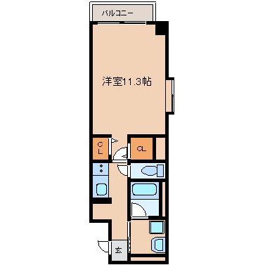 ＪＲ東海道本線 長岡京駅 徒歩3分 3階建 築18年の間取り写真