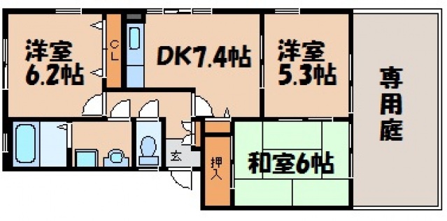 フォブール空田の間取り