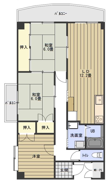 クレストコート35の間取り