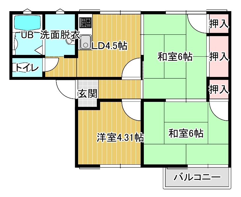 ファミール城北の間取り