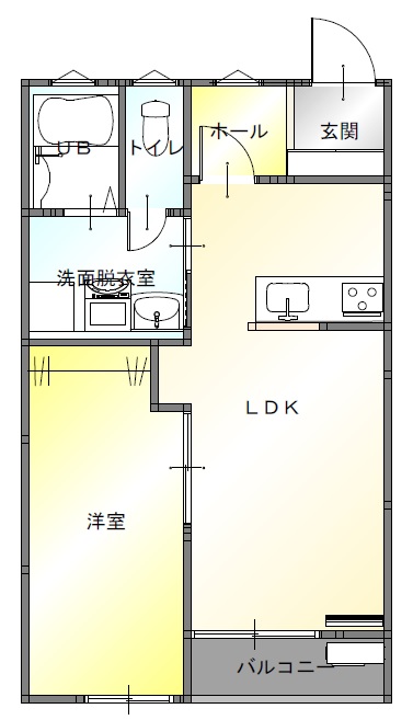 メラーンジュIの間取り