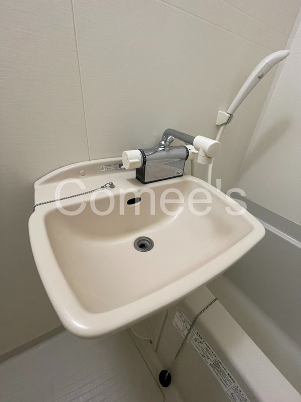 洗面設備　洗面台はバスルームに設置されています