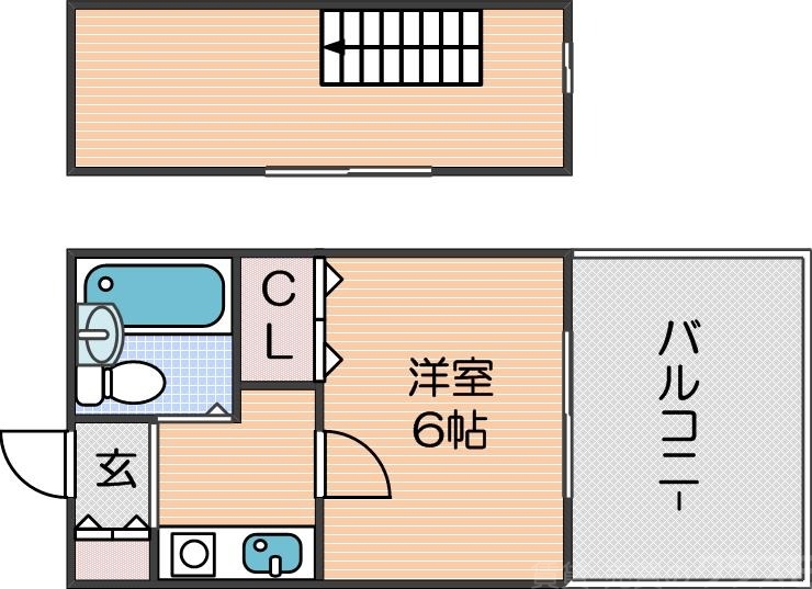 大阪市西成区千本南のマンションの間取り