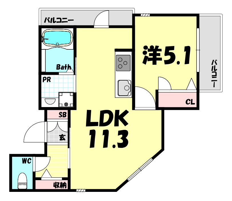 ヒルズ中山手の間取り