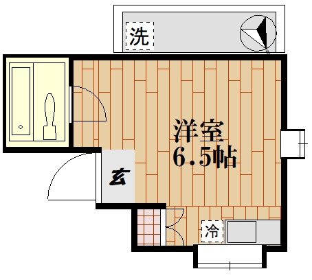 コーポさがのの間取り