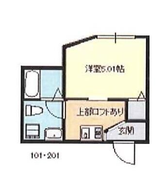 神奈川県相模原市中央区東淵野辺３（アパート）の賃貸物件の間取り
