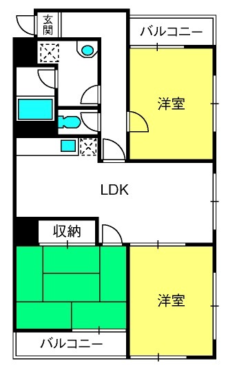 ポケットパークイーストの間取り