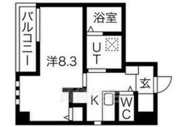 堺市堺区錦綾町のマンションの間取り