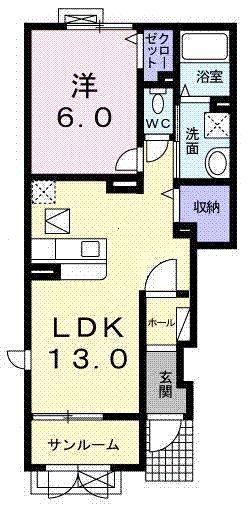 カームリーの間取り