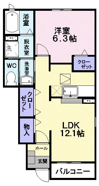 東村山郡山辺町大字山辺のアパートの間取り