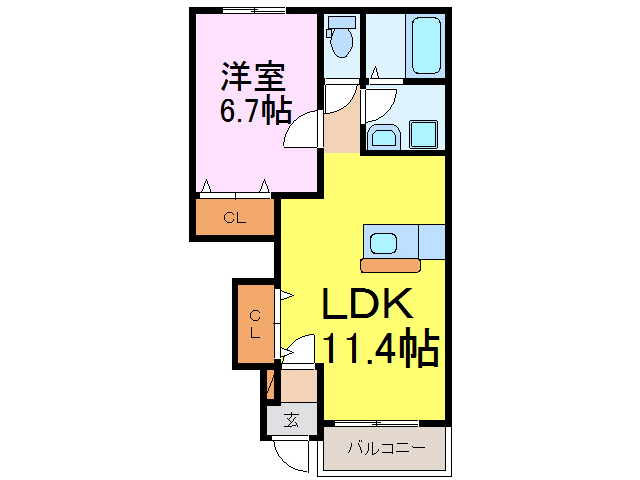 サニークローバーの間取り