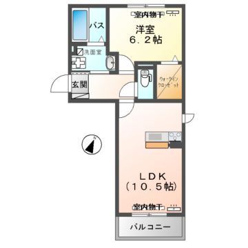 スマイルコート新山口の間取り