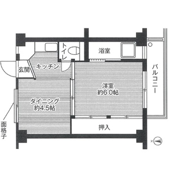 加西市中富町のマンションの間取り