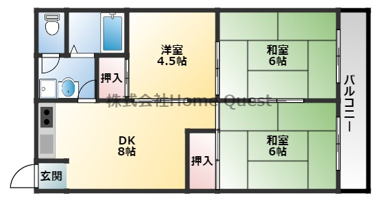 大ケイハイツの間取り