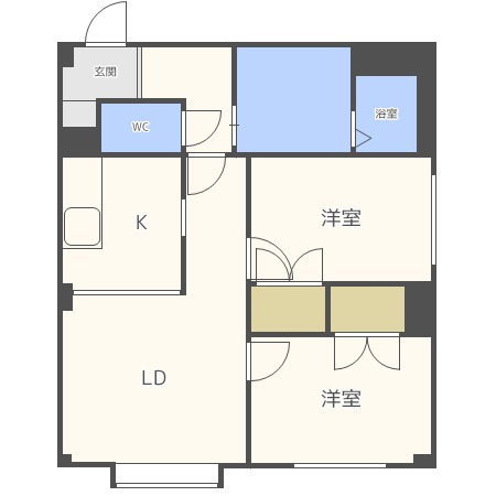 ハイコート北２３の間取り