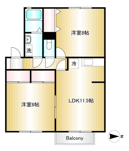 ロイヤルガーデン東通の間取り