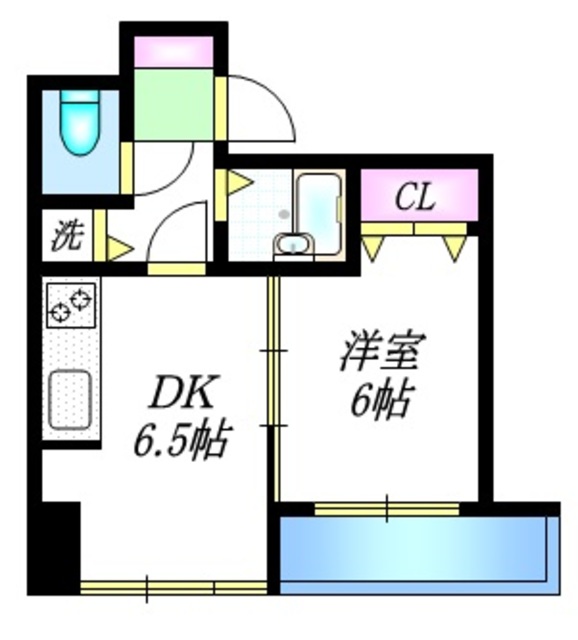 文京区千駄木のマンションの間取り