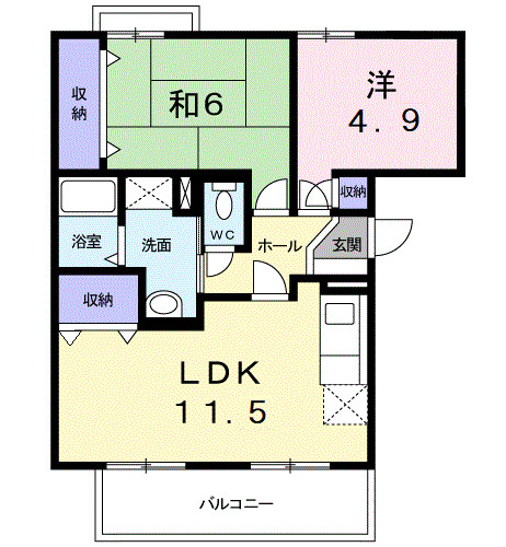 ラフォーレIIの間取り