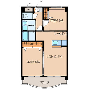 福岡市東区奈多のマンションの間取り