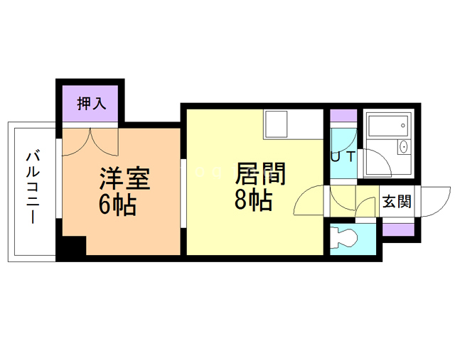 札幌市北区北三十二条西のマンションの間取り