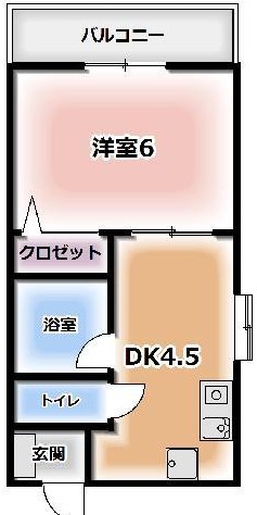 吹田市千里山高塚のマンションの間取り