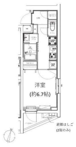 目黒区目黒本町のマンションの間取り