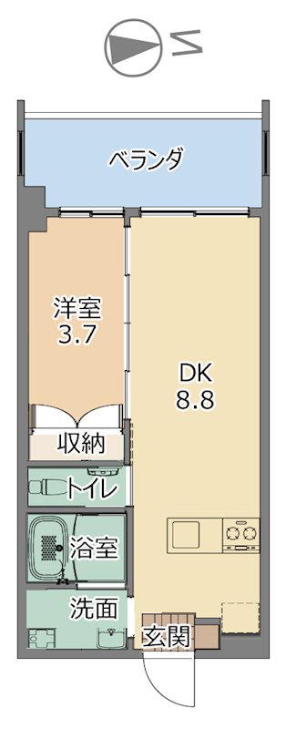 トーマス石川西の間取り