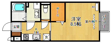 【グレイス尼崎A棟の間取り】