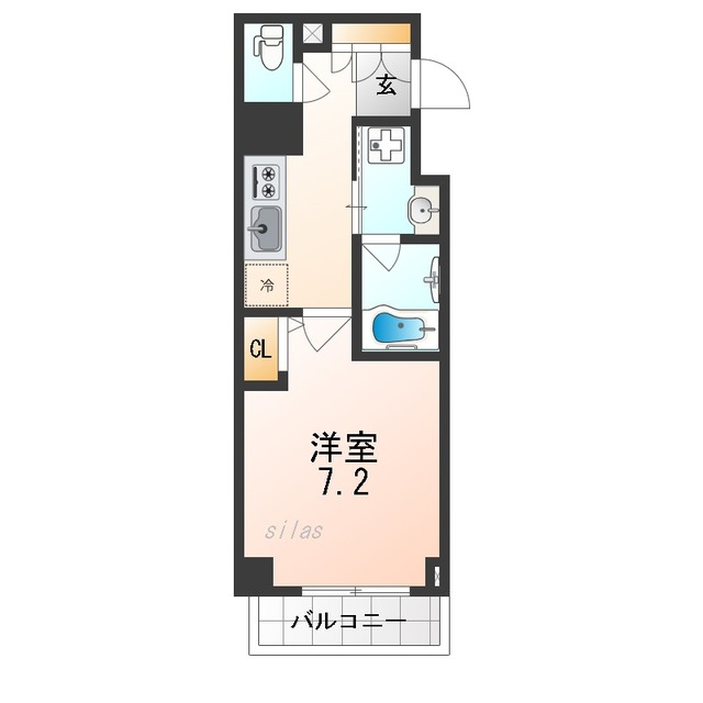 豊中市玉井町のマンションの間取り