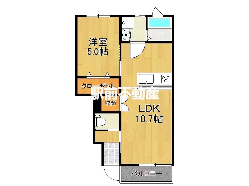 エスカレント広川の間取り