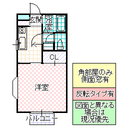 ストロベリーフィールズ Dの間取り