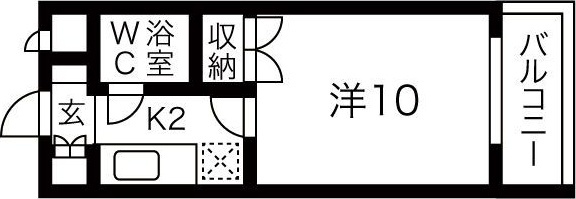 札幌市中央区南十五条西のマンションの間取り