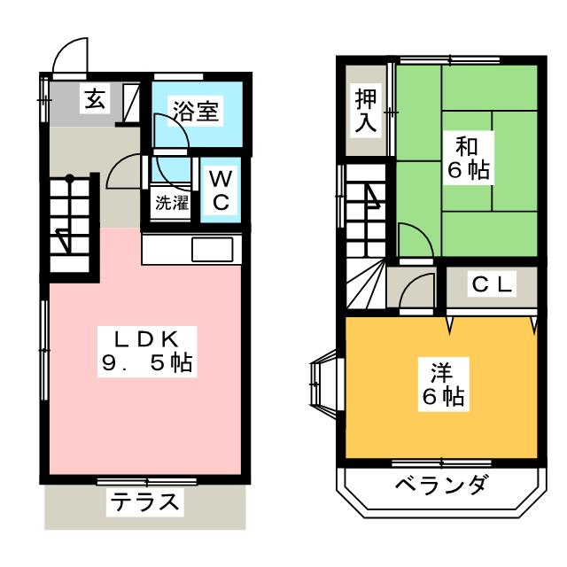 サンソアラＤ棟の間取り