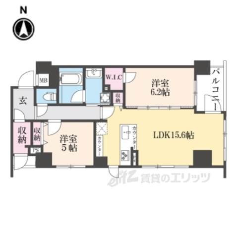 ＳＴＡＮＤＺ河原町五条の間取り