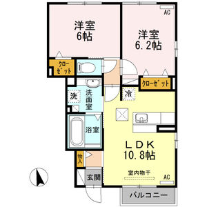 D-Room明和の間取り