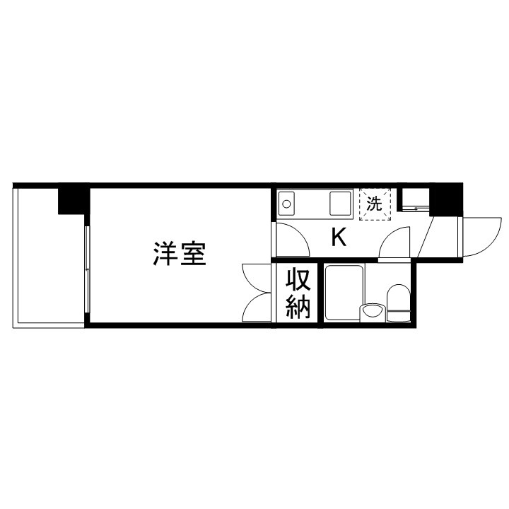 広島市西区三篠町のマンションの間取り