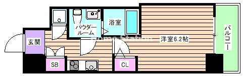 大阪市福島区吉野のマンションの間取り