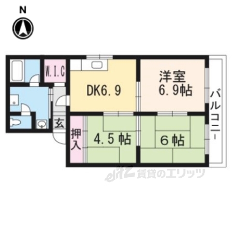 シャトレ琵琶の間取り