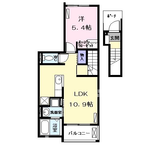 コーポ宮東の間取り