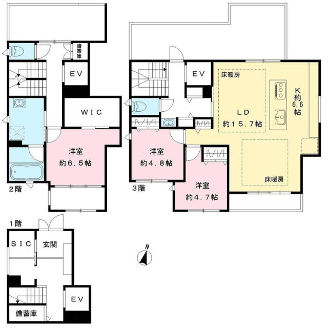 ソレイユ大原の間取り