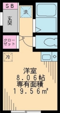 荒川区町屋のアパートの間取り